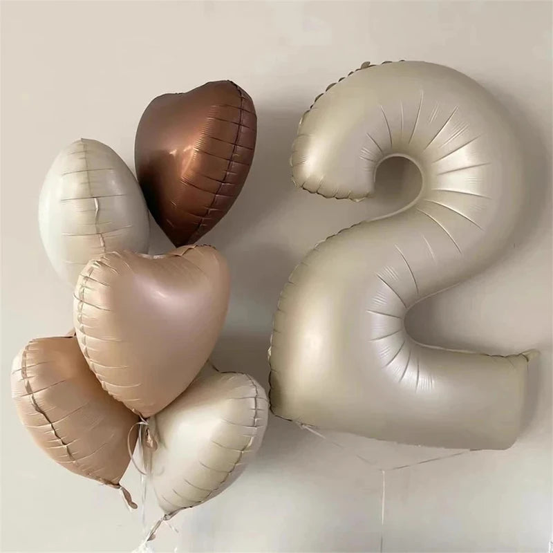 Cream Color Foil Balloons