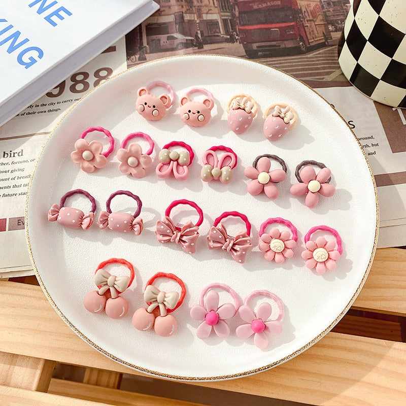 10/20 Pcs/Set Baby Girls Cute Cartoon Flower Thumb Ring