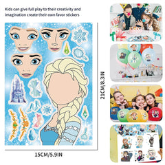 Frozen Puzzle Face Stickers