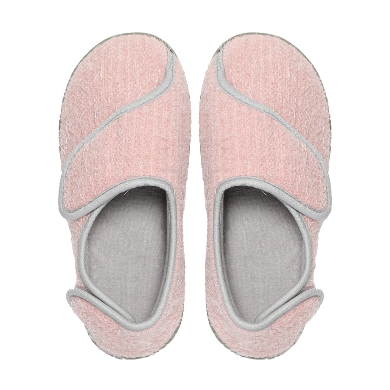 Com warm Fully Plush Slippers Warm Cotton Shoes For Pregnant Anti-slip Shoe