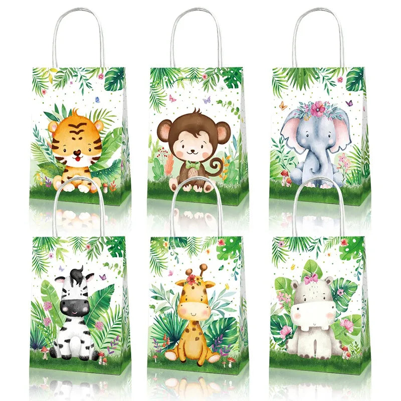 Safari Animals Candy Party Boxes