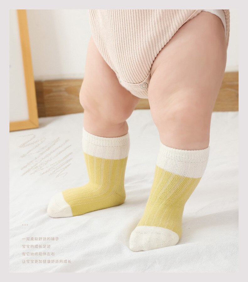 Baby socks autumn and winter cotton newborn boys and girls loose