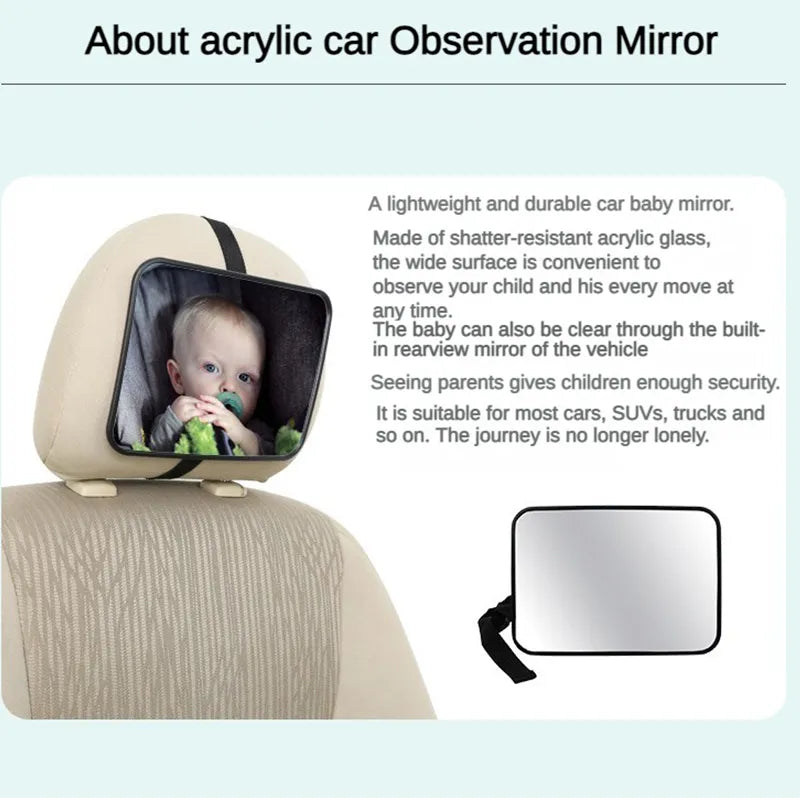 Adjustable Wide Car Rear Seat Mirror