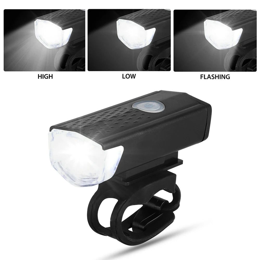 Bicycle Rechargeable USB LED Light Set