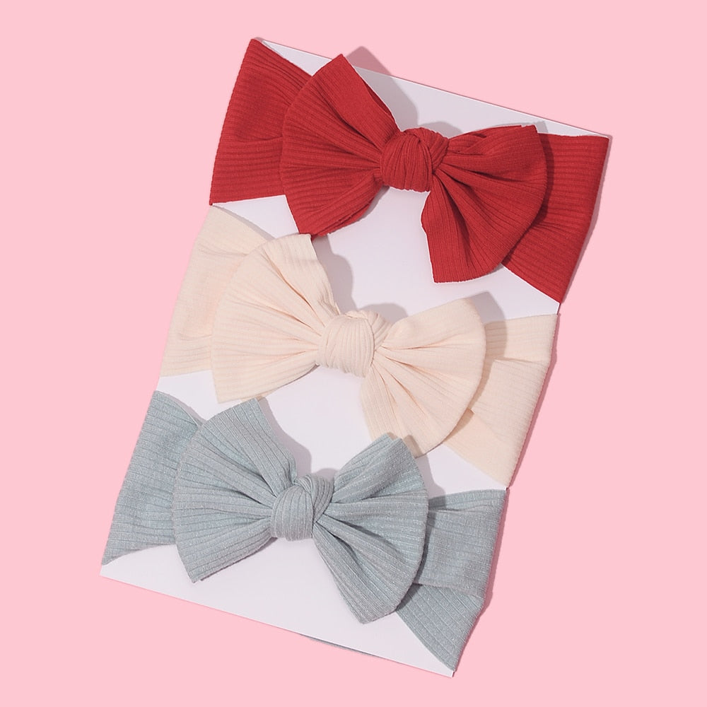 3Pcs/Lot Baby Headband Sets Bow