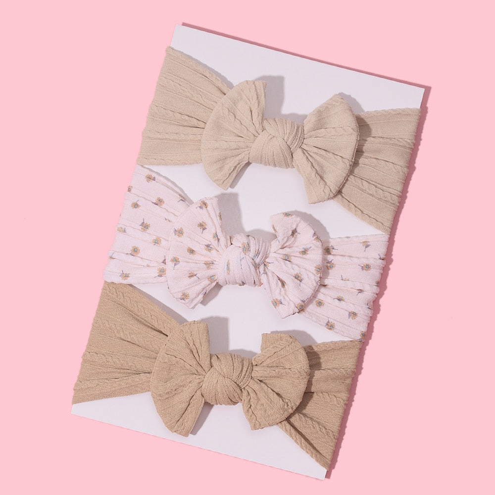 3Pcs/Lot Baby Headband Sets Bow