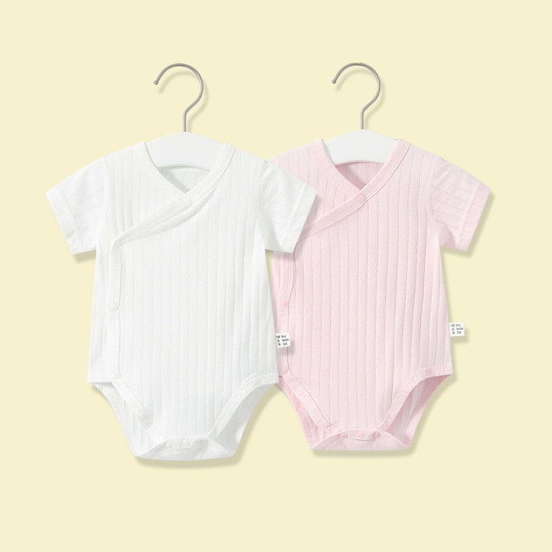 2Pcs Summer Newborn Baby Girls Romper Breathable Soft Jumpsuit