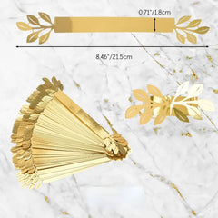 Gold Leaves Napkin Buckle