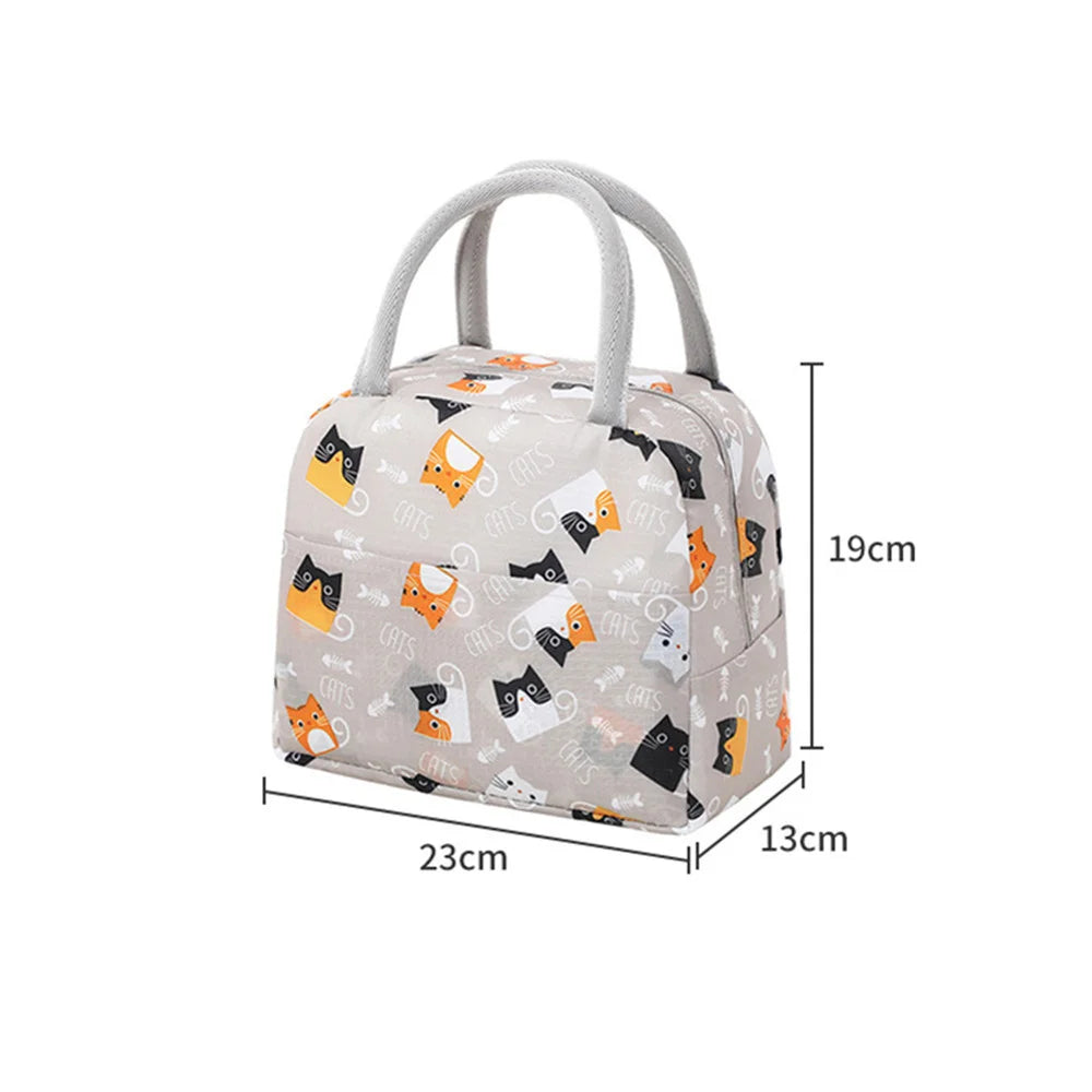 Functional Pattern Cooler Lunch Box Bag