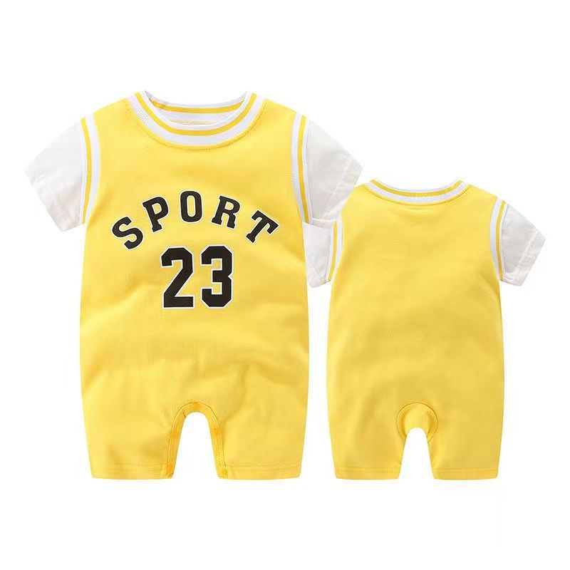 Baby Romper Sport Uniform Infant Kids Cotton Jumpsuit