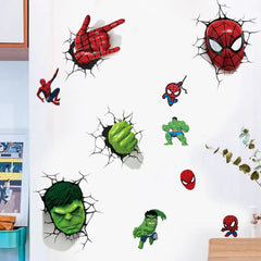 3D Superhero Wallpaper Stickers