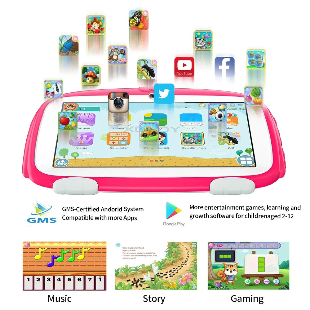 Education Android 7 Inch WiFi Kids' tablets