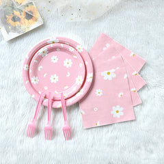 Daisy Theme Kids Party Tableware