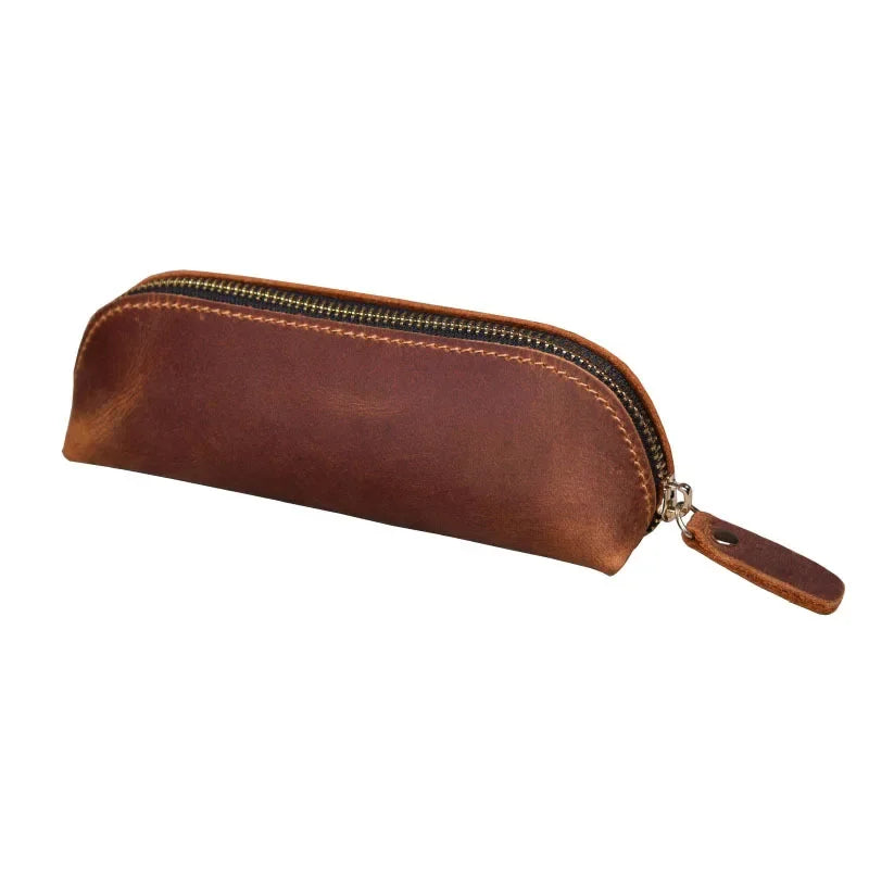 Handmade Genuine Leather Pencil Bag