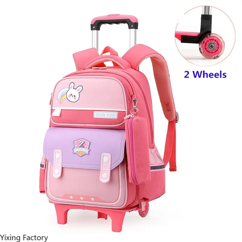 Children School Rolling Backpack