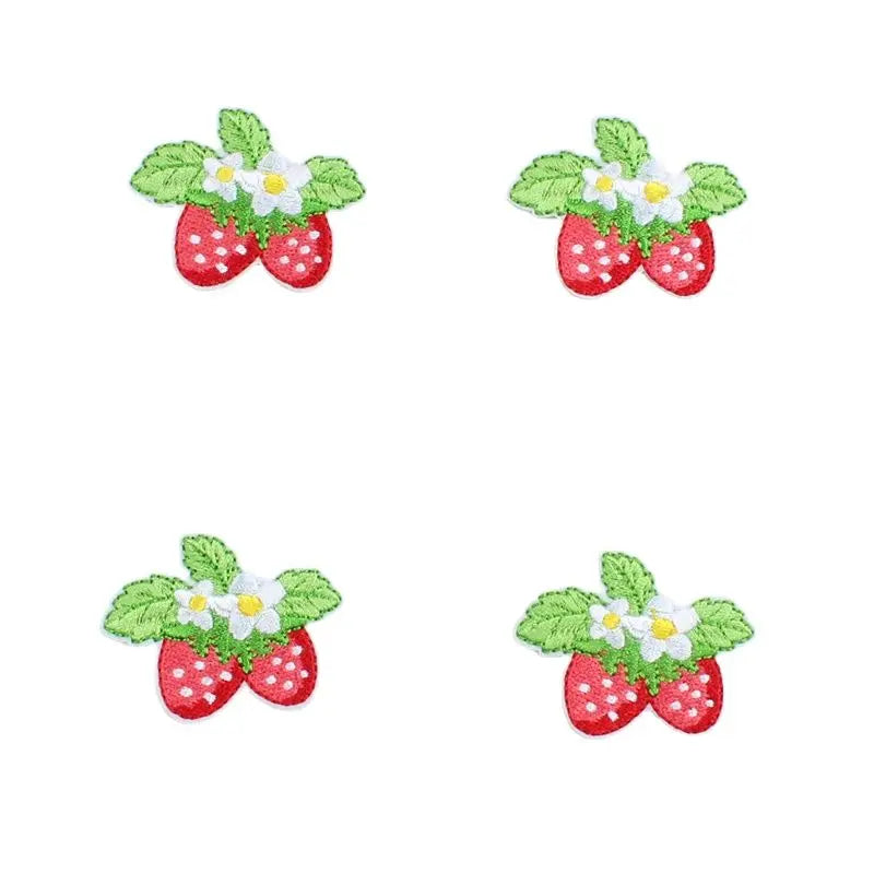 Cute Strawberry Flower Stickers