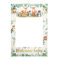 Safari Jungle Welcome Baby Paper Photo Frame