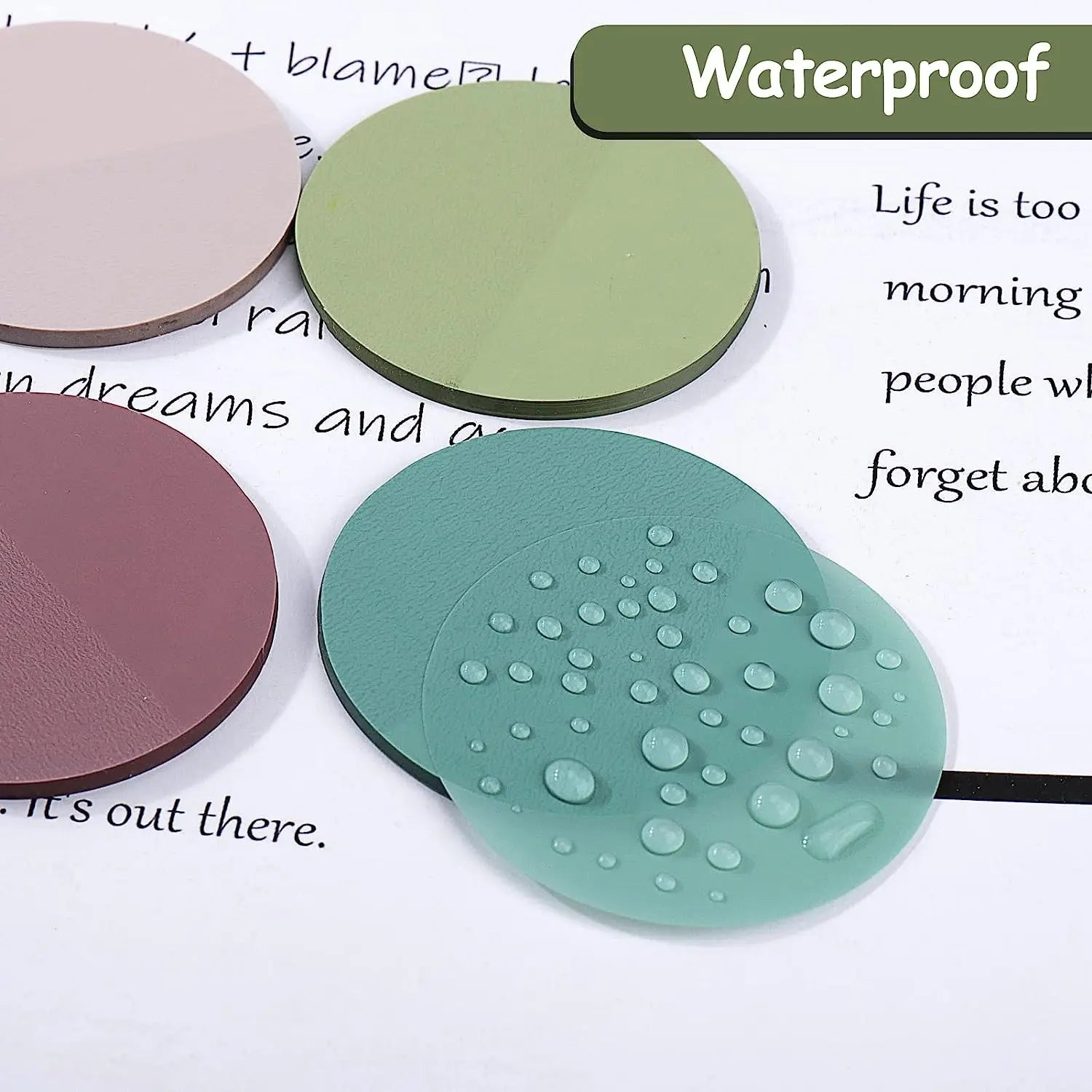 160Pcs Round Clear Waterproof Sticky Tabs