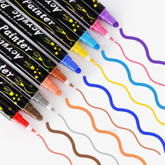 Acrylic Gouache Paint Dual Tip Markers