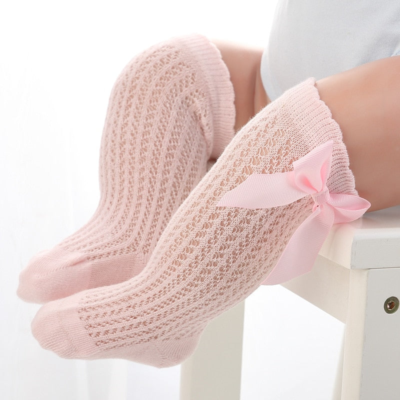 baby socks girl toddler newborn bow socks