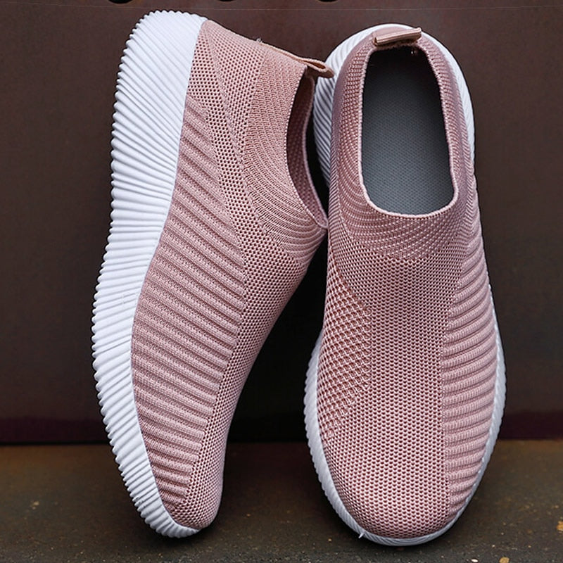 Women Shoes Breathable Flats Elastic Flat Shoes For Women Sneakers Spring Summer Footwear Lightweight Sports Shoes