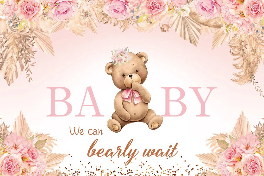 Teddy Bear Baby Shower Backdrops For Photography