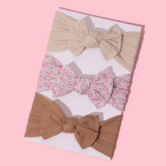 3Pcs/Lot Baby Headband Sets Bow