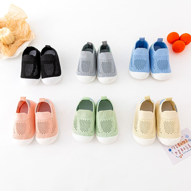 Spring Baby Shoes Mesh Knit Breathable Kid Girls Boys