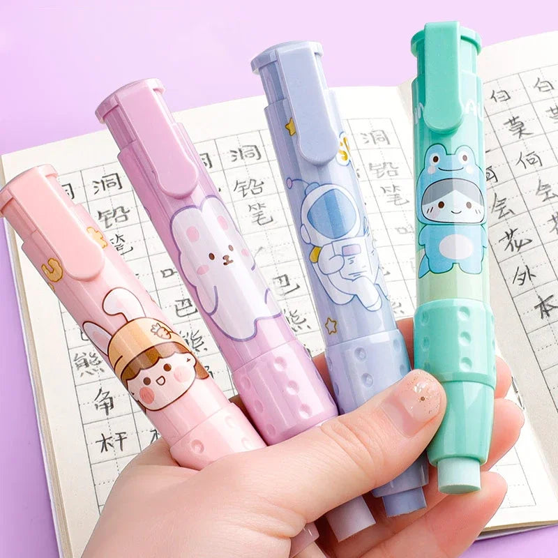 Replaceable Cartoon Push Type Erasers