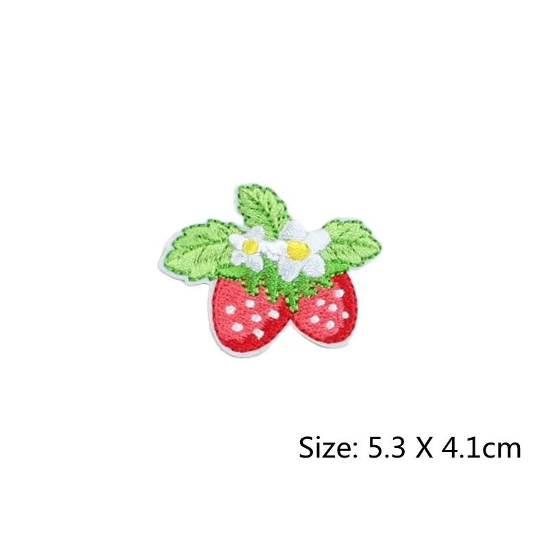 Cute Strawberry Flower Stickers