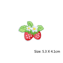 Cute Strawberry Flower Stickers