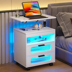 Wireless Charging Station Nightstand with