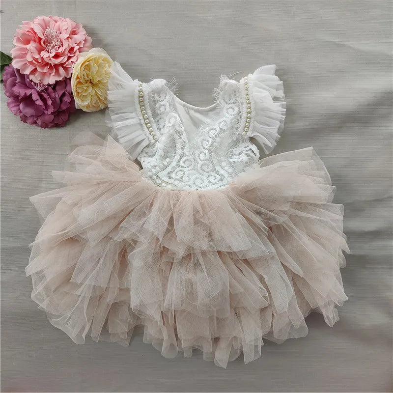 Vintage Princess Girl Birthday Party Dress