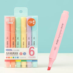 Pastel Color Macaron Highlighter Pen