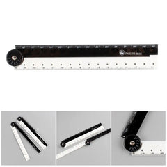 Folding  Black And White Ruler