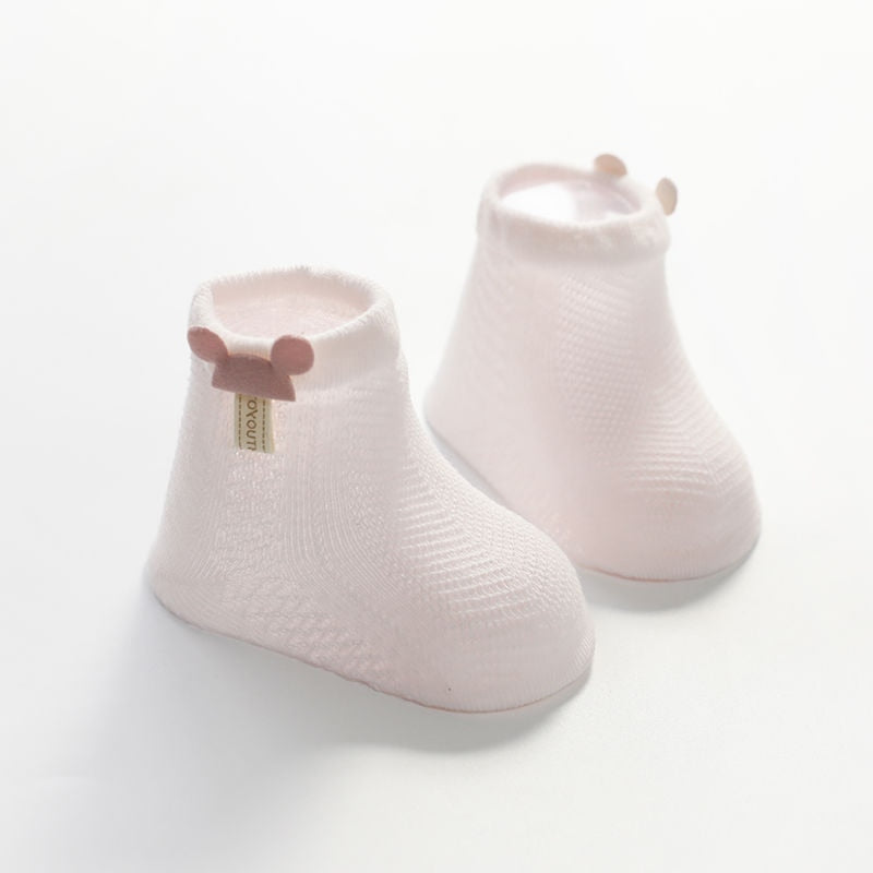 4Pcs Cute Baby Socks Mesh Infant Newborn