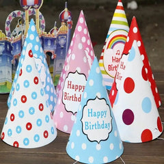 10pcs kids rainbow birthday party hat