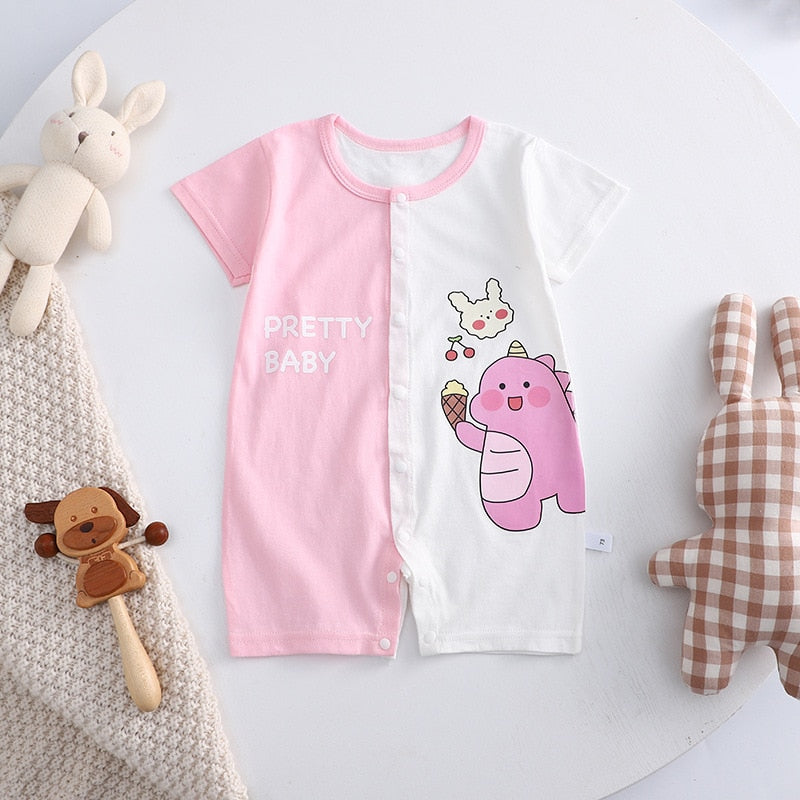 Newborn Baby Boy & Girl Cotton Bodysuit Romper Infant