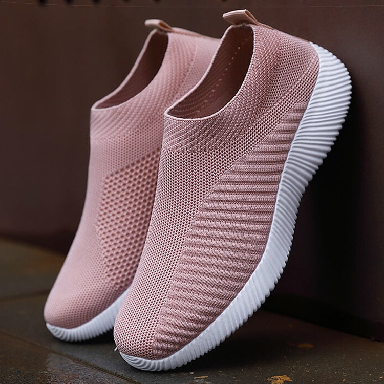 Women Shoes Breathable Flats Elastic Flat Shoes For Women Sneakers Spring Summer Footwear Lightweight Sports Shoes