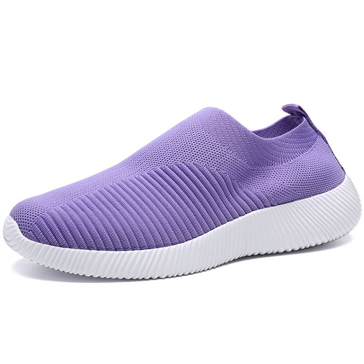 Women Shoes Breathable Flats Elastic Flat Shoes For Women Sneakers Spring Summer Footwear Lightweight Sports Shoes