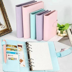 Macaroon Color A6/A5 PU Leather Binder