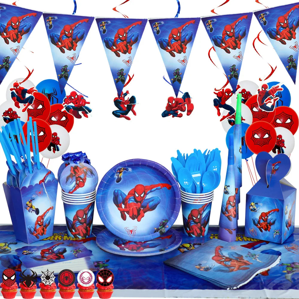 Spiderman Theme Party table wear