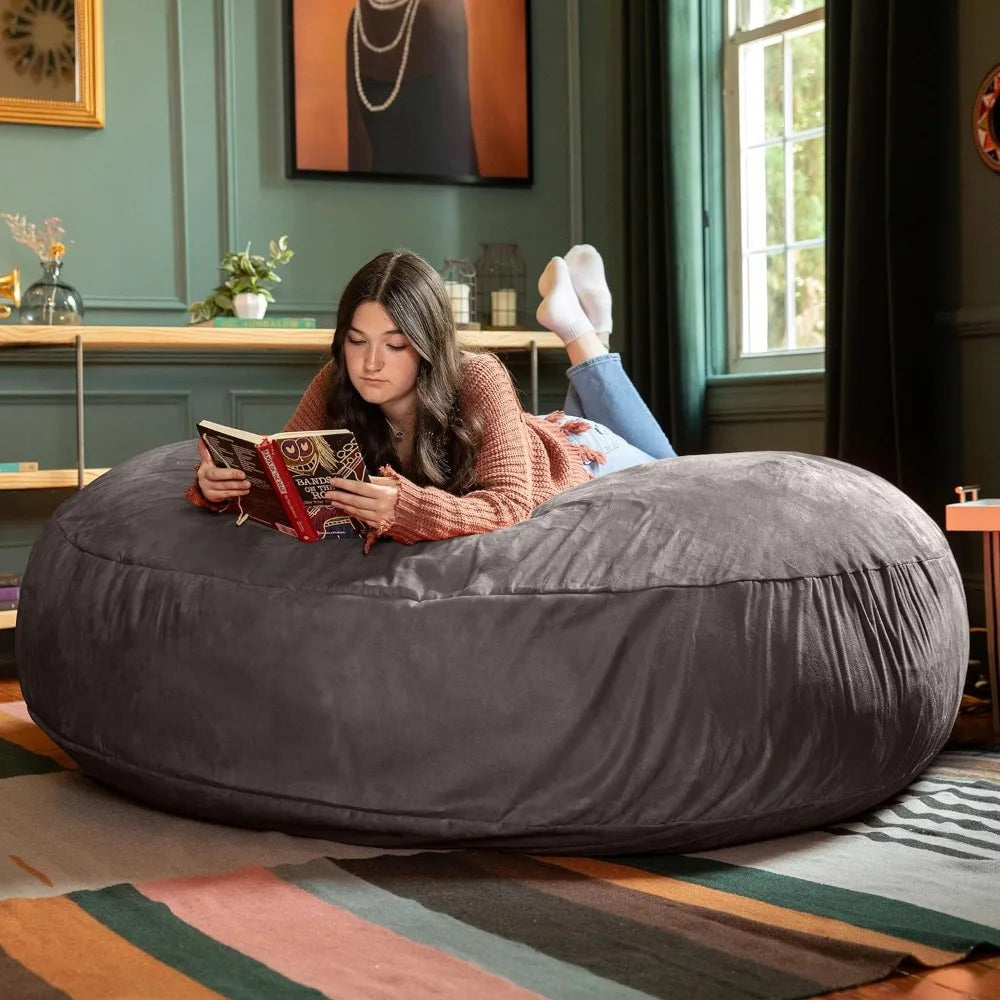 Charcoal Living Room Large Bean Bag