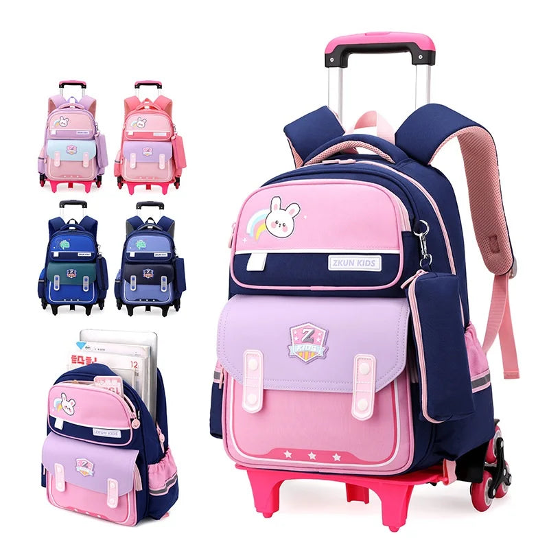 Children School Rolling Backpack