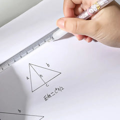 Transparent Three-square Ruler