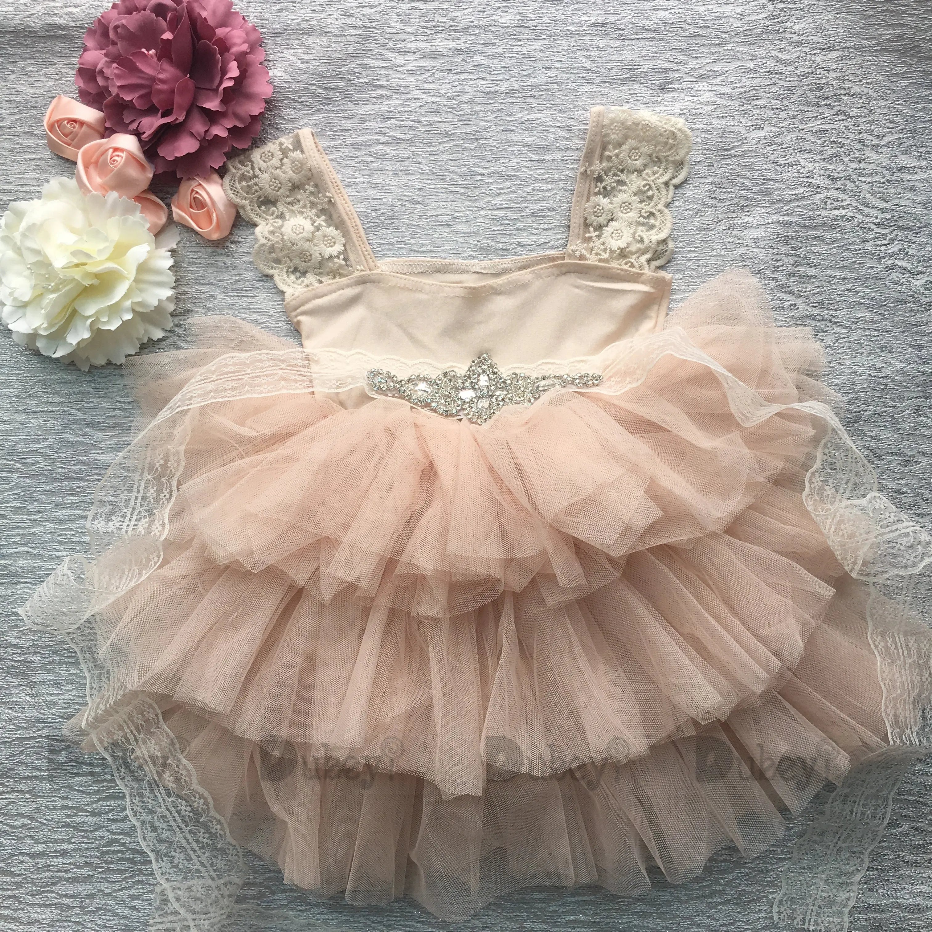 Vintage Princess Girl Birthday Party Dress