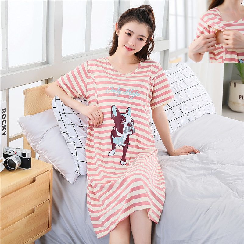 Pregnant Pajamas Nightwear Nursing Clothes Mother Breastfeeding Pregnancy