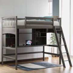 Twin Loft Bed with Desk