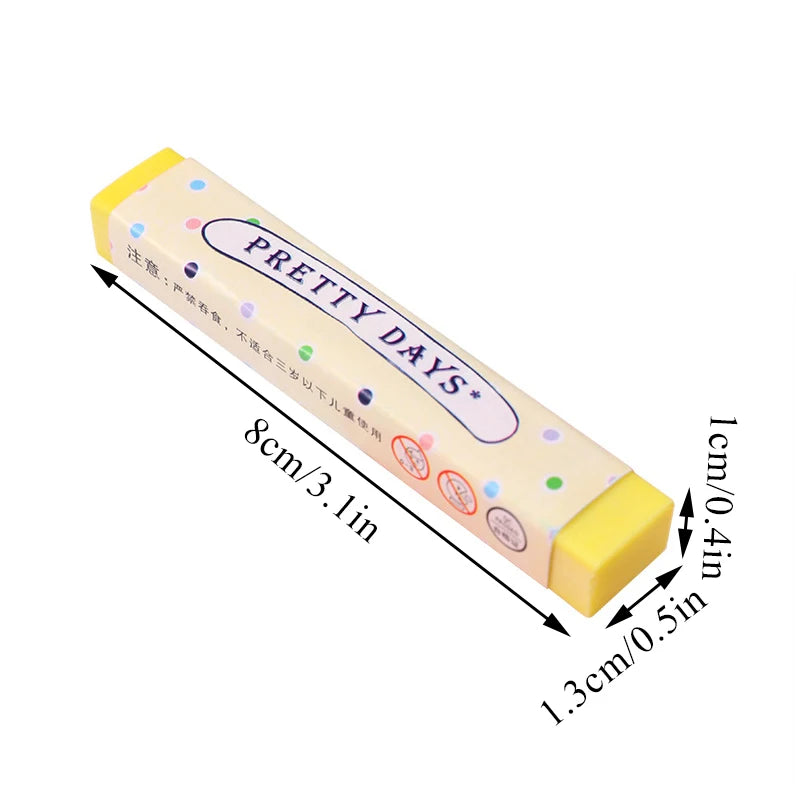 Candy Color Long Strip Eraser