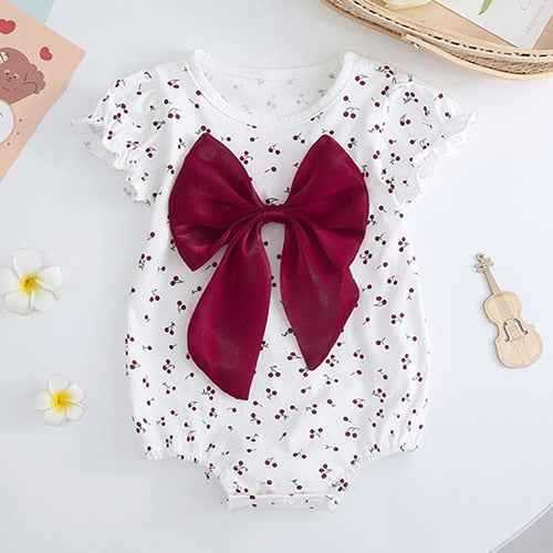 Toddler Baby Girl Romper Print Infant Jumpsuit 0-24M